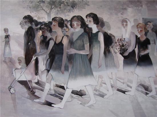 王小双 《游离4》 150x200cm 布面丙烯2014