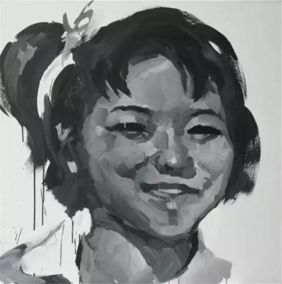 舒群,单色工农兵系列56号,布面丙烯,120×120cm,2010