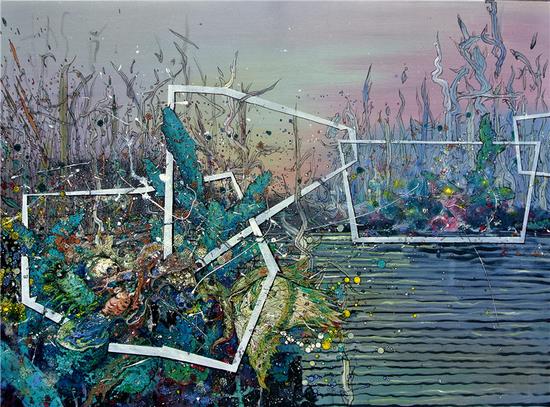 普鹏 《浮生集系列47-完全变态3》100x140cm 布面丙烯 2016