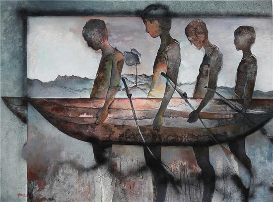 方伟绩 《普渡》 150X200CM 布面油画2011