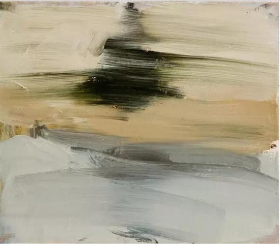 吉迪恩·鲁宾,树,布面油画,35×30cm,2013
