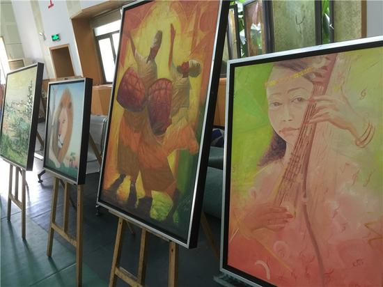 去年参与活动的非洲艺术家的创作