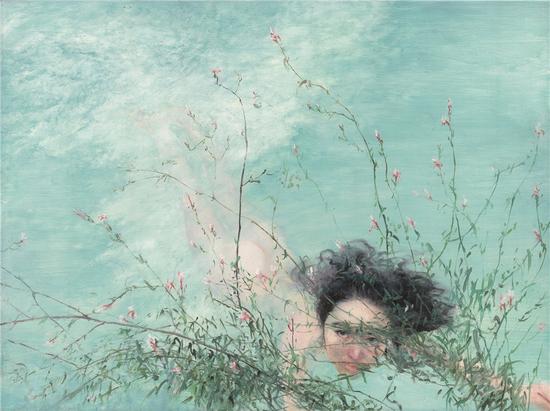 朱可染 《水妖》 布面油画 120cm×90cm 2016