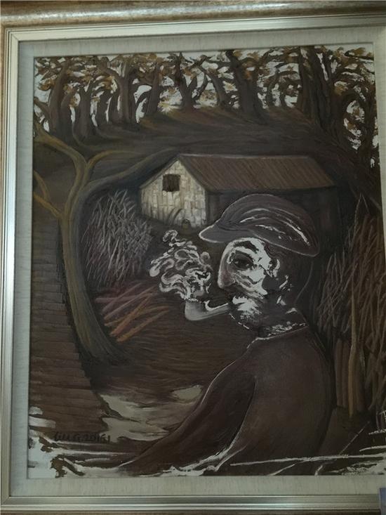 “浩帆溢彩——刘光油画展”展览现场作品