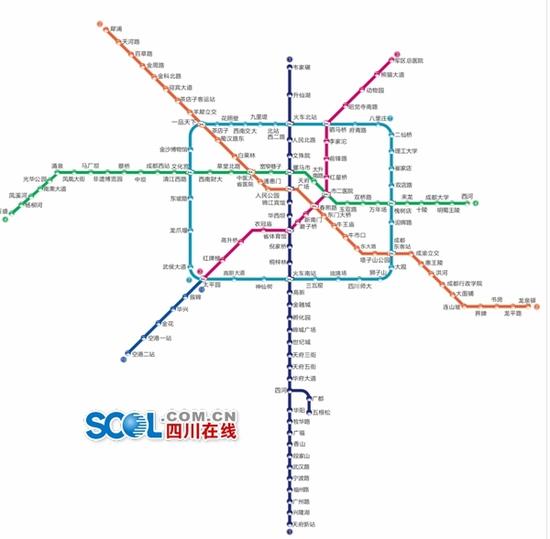 3条地铁线明年投运 成都过半区市县将通地铁