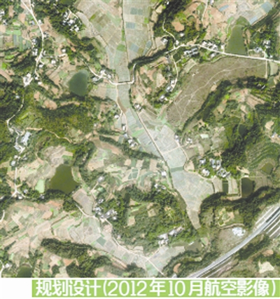 ▼西部国际博览城所在地变化图示 规划设计(2012年10月航空影像)