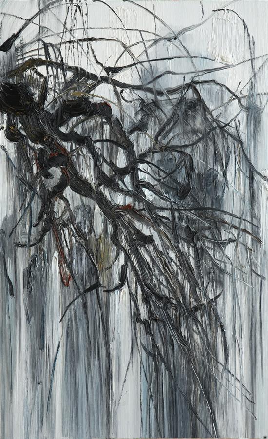 秋声赋 ，布面油画 ，50X70CM ，符曦 ，2014