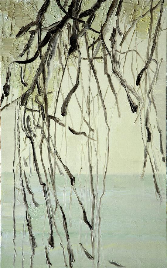 春水 ，50x80cm ，布面油画 ，符曦 ，2014