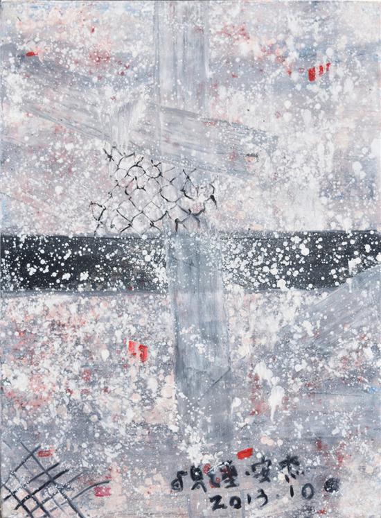 安杰 《十字架》 布面油画 54cm×73cm 2013