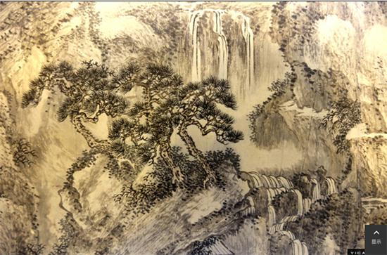 图为《江山卧游图》局部。