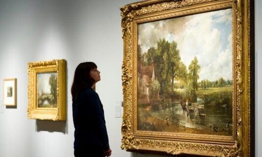 约翰·康斯特勃被破坏的作品。图/取自telegraph。