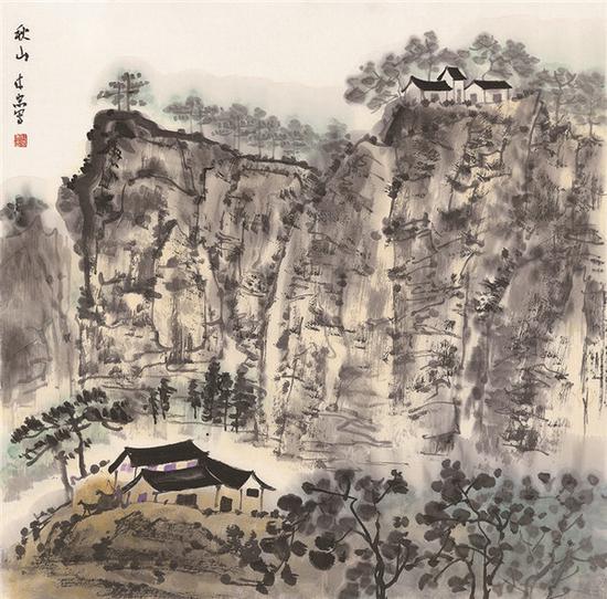 钱来忠 《秋山》