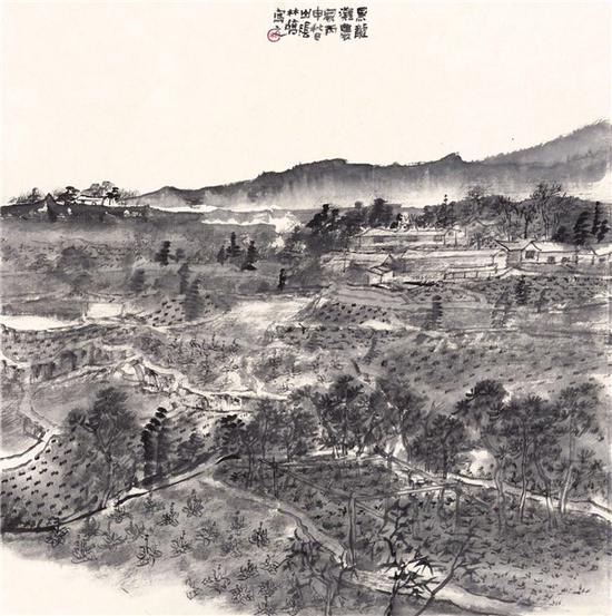 林峤 《黑龙滩农家》