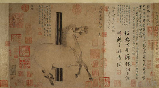 《照夜白图》是唐代绘画中的精品