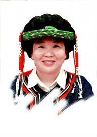 从左到右:骆云莲、唐良智、甲登·洛绒向巴、林书成、耿福能。