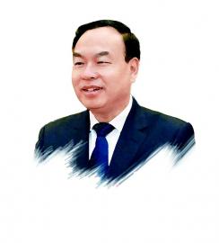 从左到右:骆云莲、唐良智、甲登·洛绒向巴、林书成、耿福能。