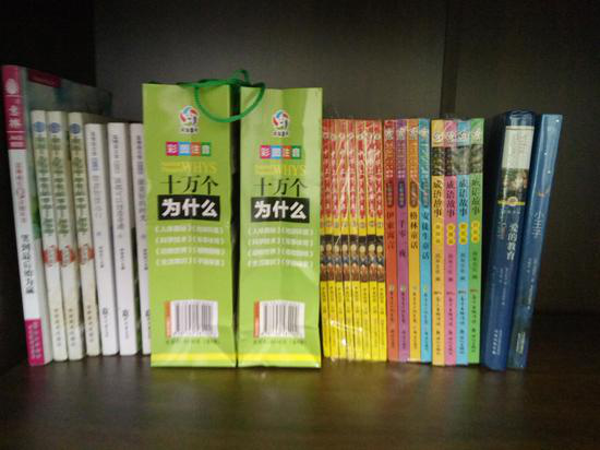 愛心網(wǎng)友捐贈的書籍