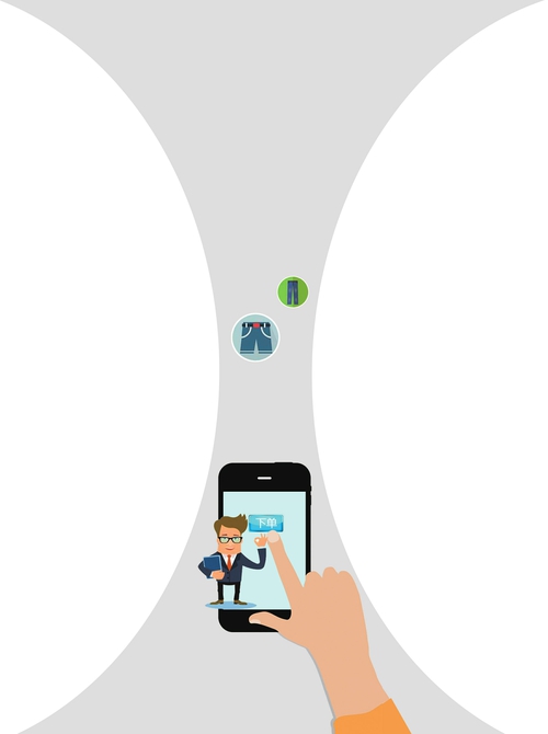 成都市民手机下单小哥上门收件 干洗的衣物却