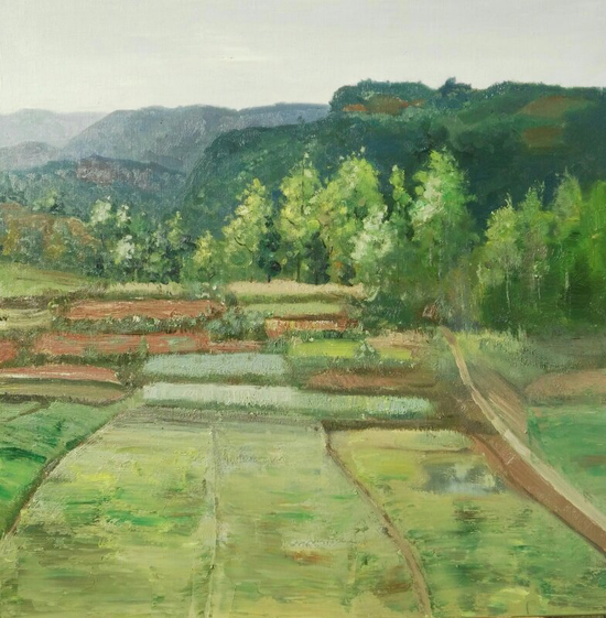  60x60cm 辜志勇《春》