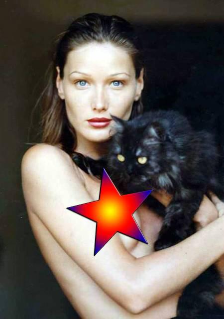 前法国第一夫人布吕尼旧照