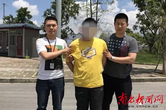 犯罪嫌疑人缪某某被抓获