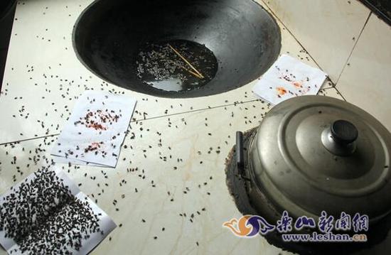 乐夹大道岷江特大桥工程项目部临时驻地厨房一角
