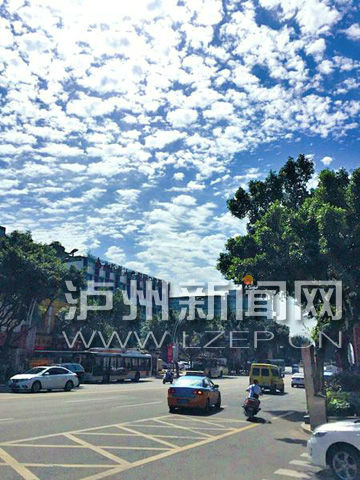 高温下的泸州天气 资料图