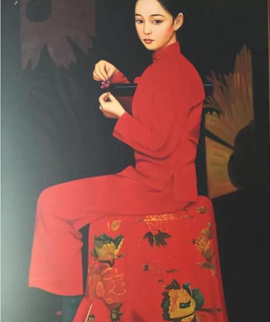 作品名称:新娘
材质:布面油画 尺寸:93x62cm,创作年代:2012
