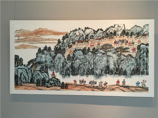 风起澜沧江·西南地区少数民族题材美术作品展(成都站)现场