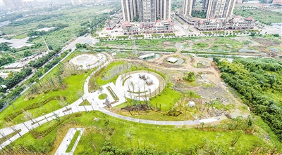 海滨公园一期正在建设中