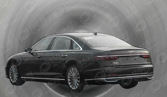 曝奥迪全新A8L e-tron国内路试谍照