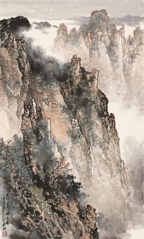 《太行王莾岭》 60×96cm