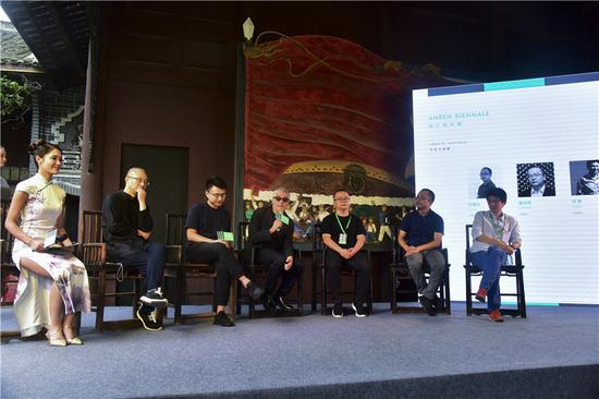 首届“安仁双年展”新闻发布会现场