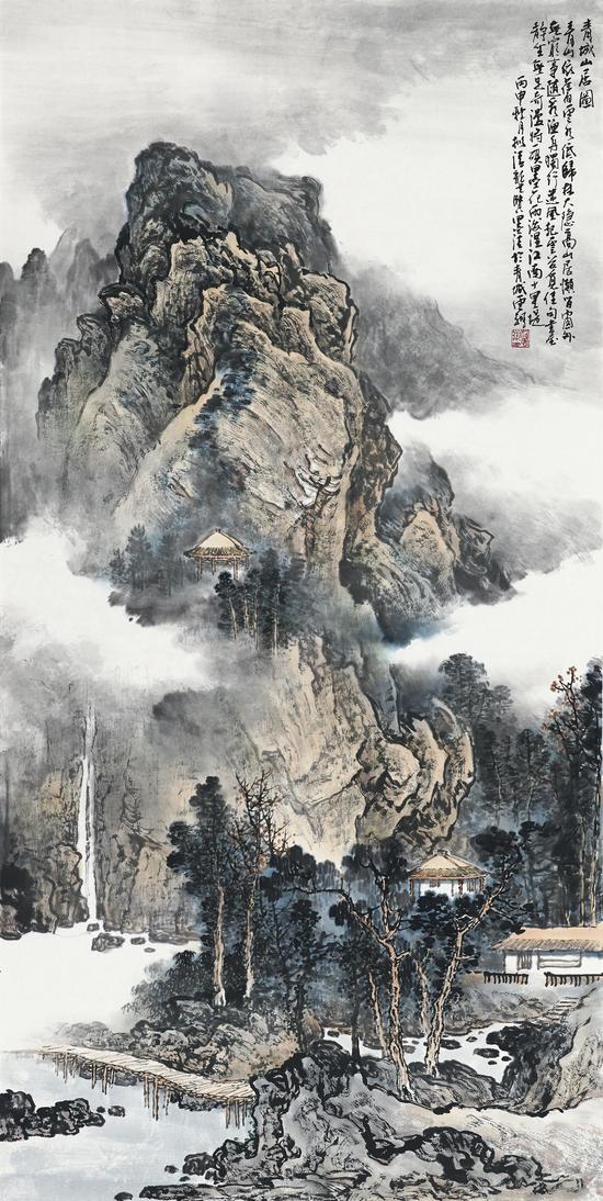 《青城山居图》