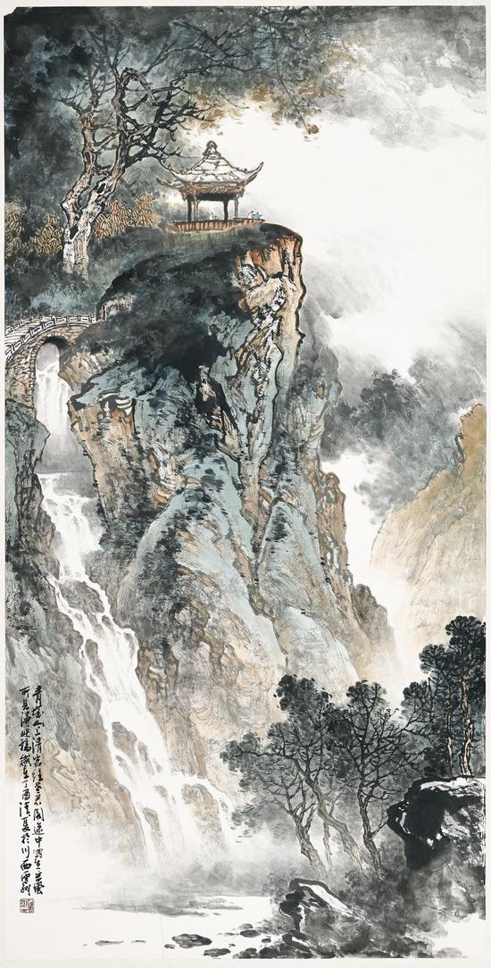 《老君阁途中写意》