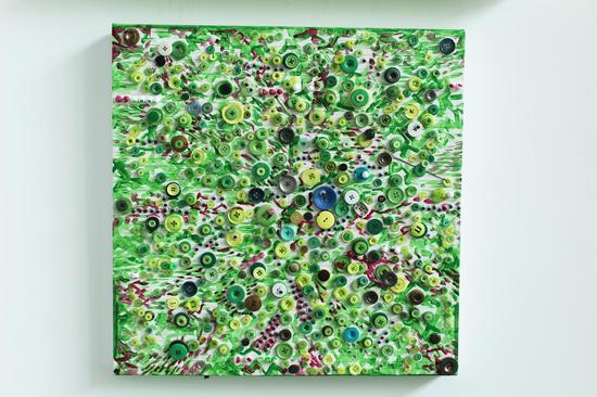 刘杰 天上星04 50cmx50cm 综合材料2016--2017