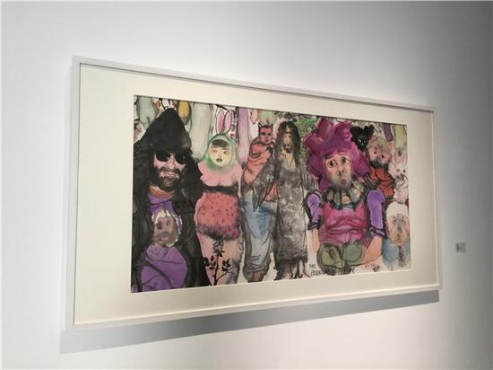 “麓山美术馆当代水墨10：并非水墨的十种可能”展览现场