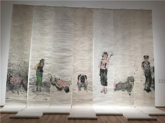 “麓山美术馆当代水墨10：并非水墨的十种可能”现场