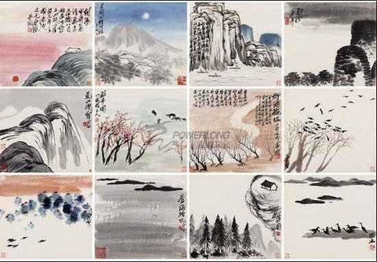 “书藏楼收藏展”展出齐白石 《咫尺天涯-山水册》