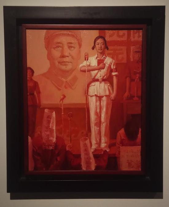 李斌《枫》油画