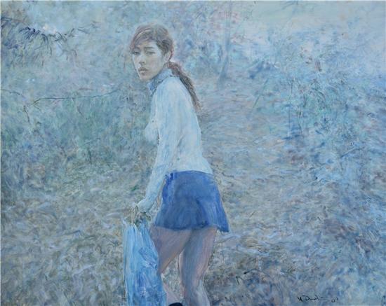 《失乐园》何多苓布面油画119.5cmx149cm 2009年