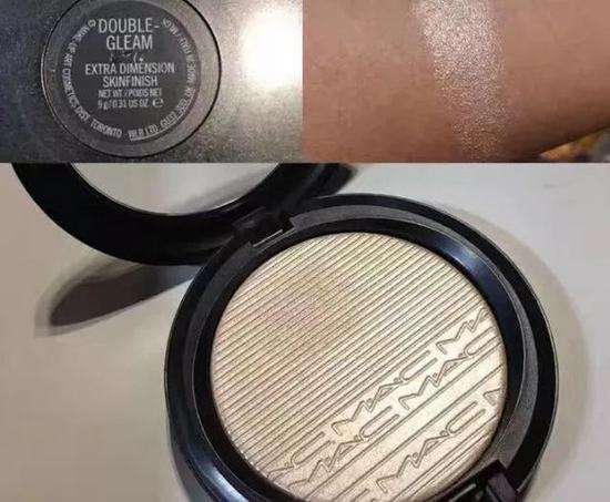 M.A.C魅可精采薄?#35813;?#31881;饼#Double gleam