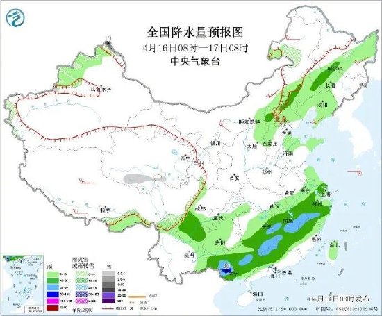 点击大图查看全国降水量预报图