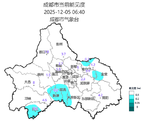 川AG注意 大雾黄色预警信号