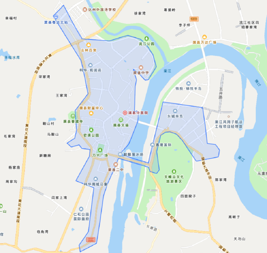 渠县⇋汉阙文化博物馆路线图