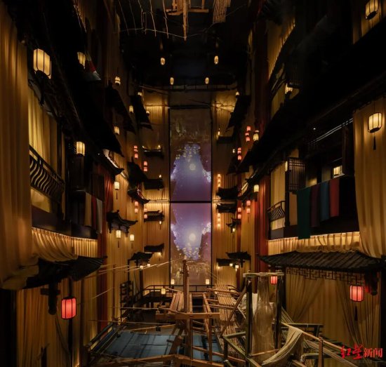 ▲成都蜀锦织绣博物馆