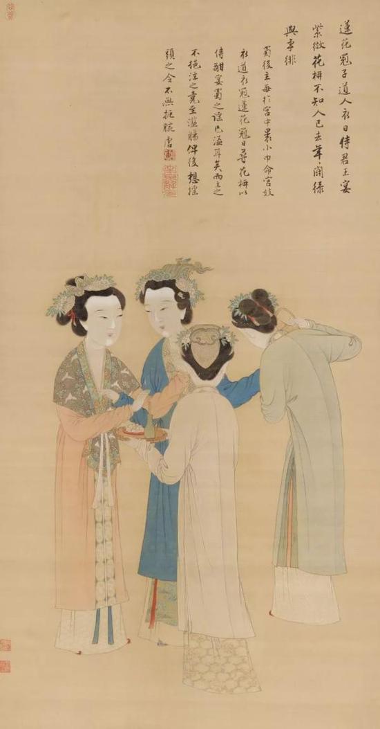 《王蜀宫妓图》轴