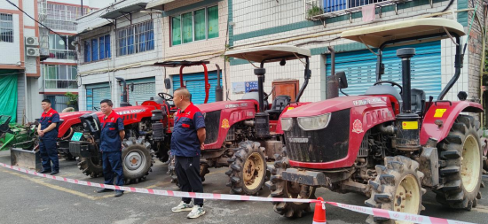 適合在山區使用的部分農機。黎海洪 攝