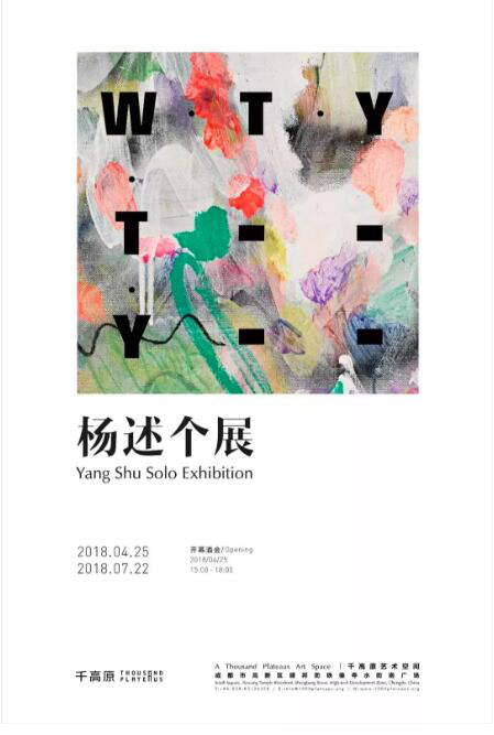 “ 杨述个展 —— W.T.Y。”海报