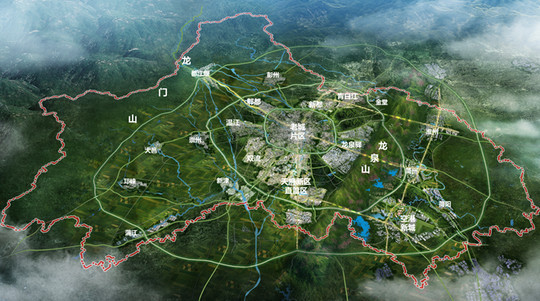 公园城市美丽格局示意图